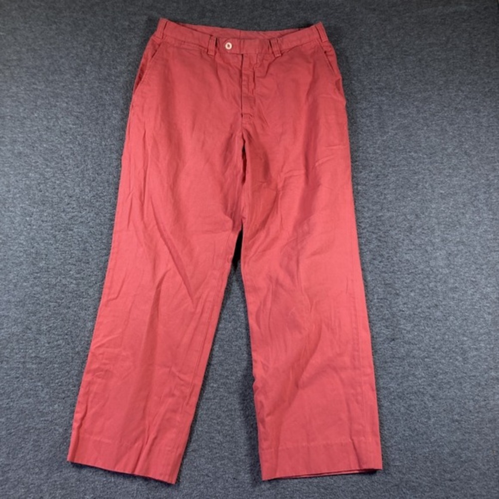 Scott Barber Pants Mens 32X29 Coral Pink Tailored Classic‎ Made in USA
